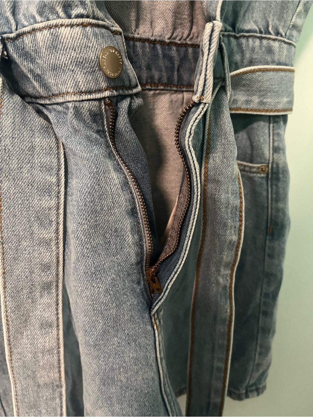 Universal Thread Denim Utility Romper - Picture 6 of 7
